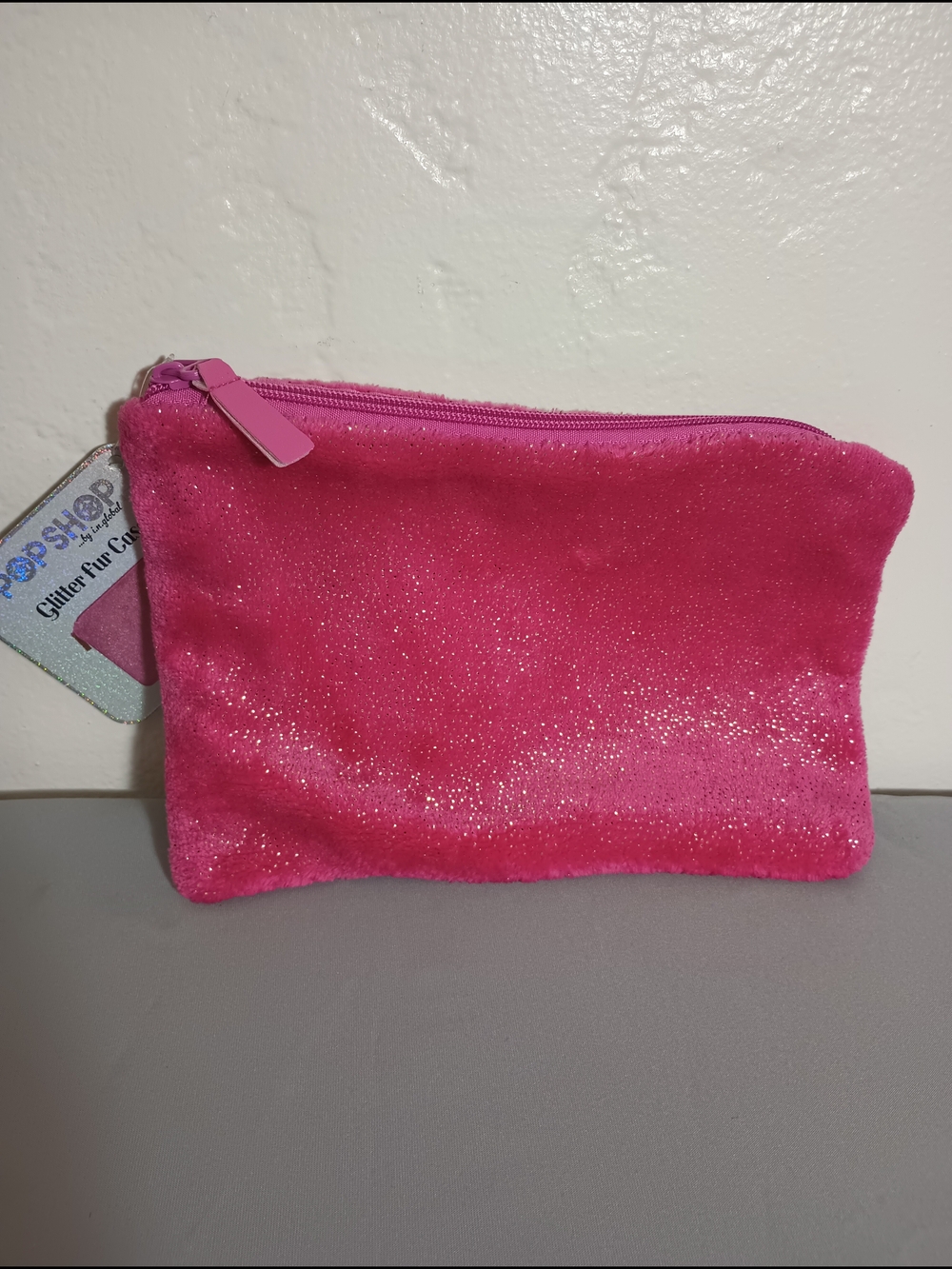Pop Shop Pink Glitter Fur Tablet Case